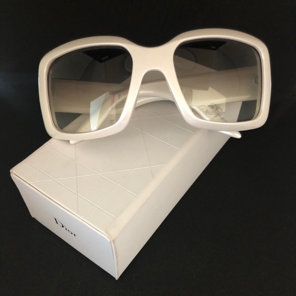 dior white sunglasses